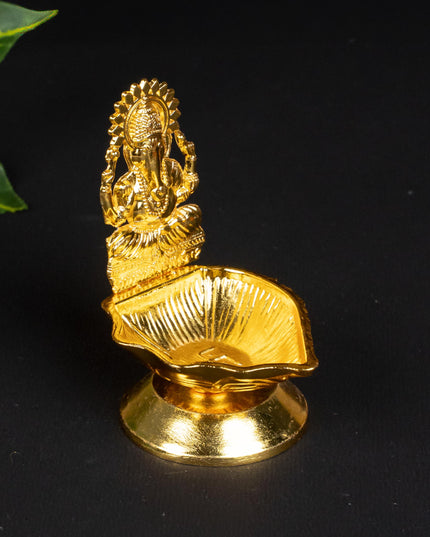 Zinc Alloy Ganesh Diya - WBG1839-2