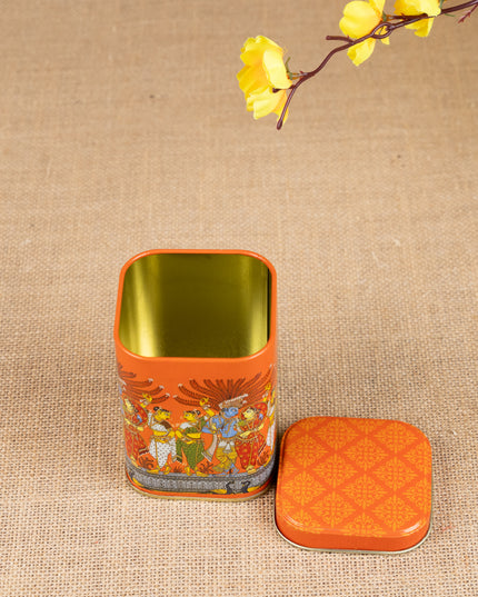 Mural Printed Tin Jar - WBG1855