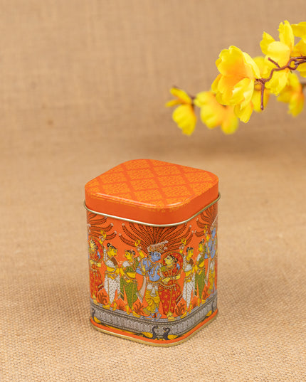 Mural Printed Tin Jar - WBG1855