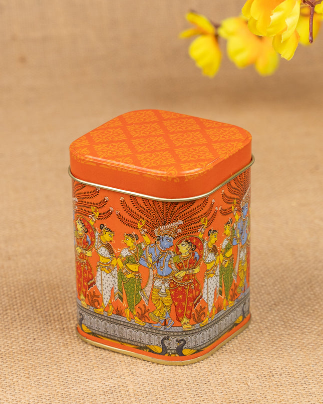 Mural Printed Tin Jar - WBG1855