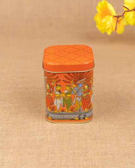 Mural Printed Tin Jar - WBG1855