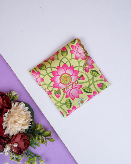 Pichwai Printed Coin Purse - 4 inch - WBG1857