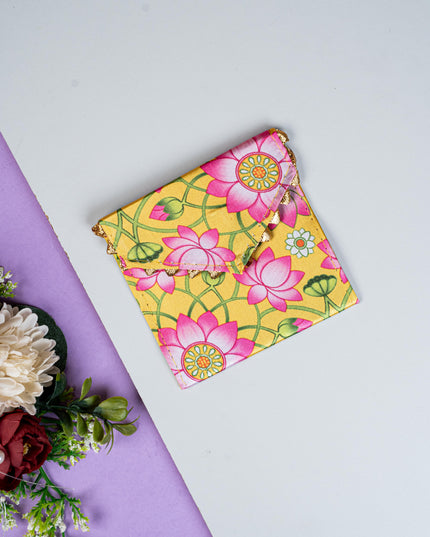 Pichwai Printed Coin Purse - 4 inch - WBG1857