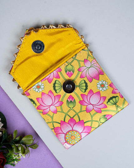 Pichwai Printed Coin Purse - 4 inch - WBG1857