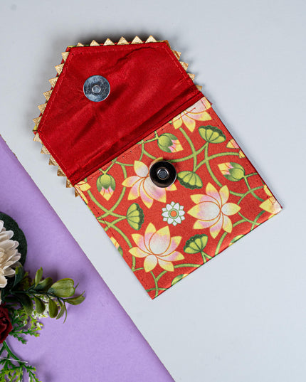 Pichwai Printed Coin Purse - 4 inch - WBG1857