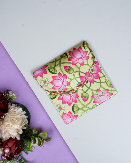 Pichwai Printed Coin Purse - 4 inch - WBG1857