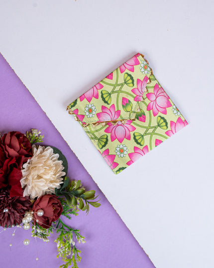 Pichwai Printed Coin Purse - 4 inch - WBG1857