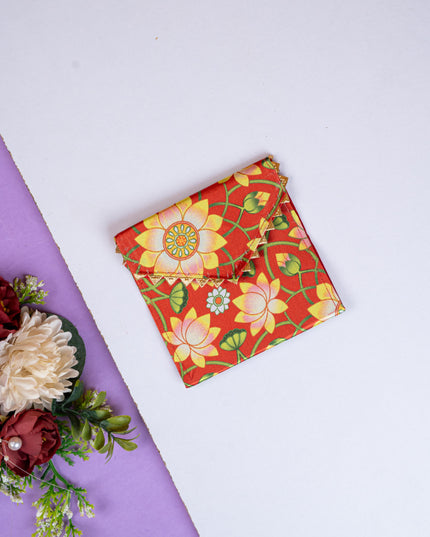 Pichwai Printed Coin Purse - 4 inch - WBG1857