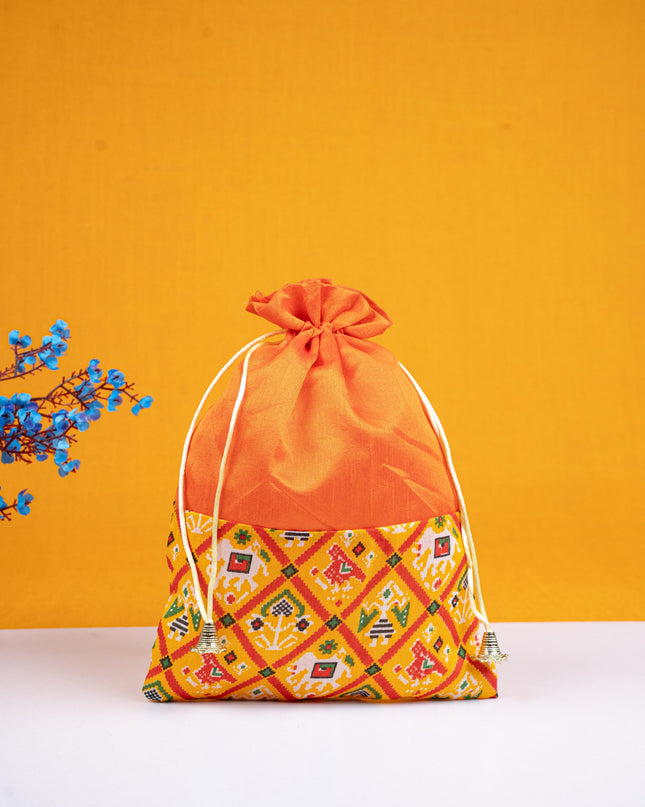 Patola Design String Bag - 8x11 inch - WBG1858