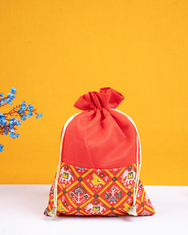 Patola Design String Bag - 8x11 inch - WBG1858