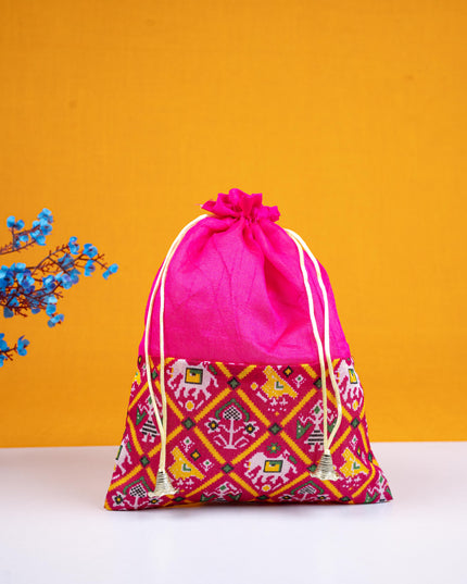 Patola Design String Bag - 8x11 inch - WBG1858