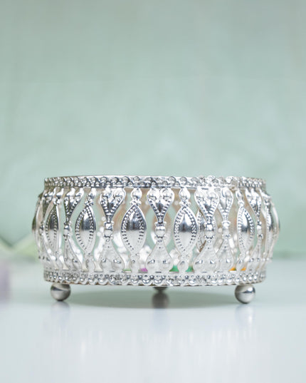 German Silver Bowl - Baby Krishna Design - 4 inch - WBG1861