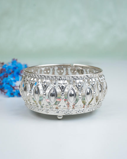 German Silver Bowl - Cow Design - 4 inch - WBG1862