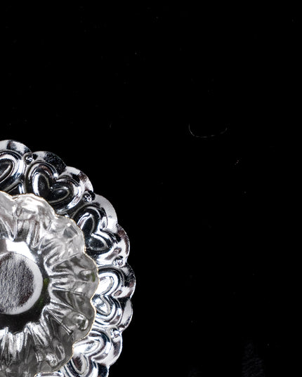 German Silver 2 Cup Kumkum Holder - WBG1863