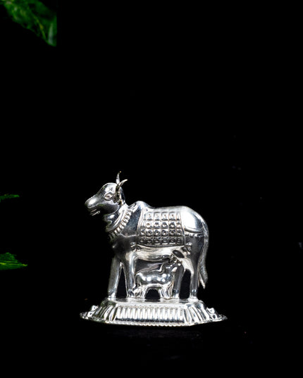 German Silver Cow & Calf - 2 inch - WBG1867