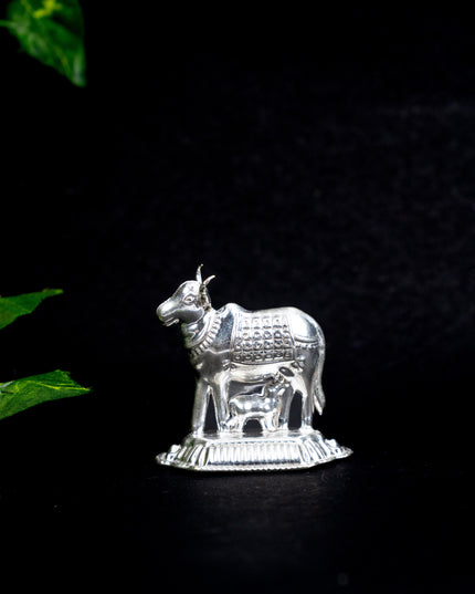 German Silver Cow & Calf - 2 inch - WBG1867
