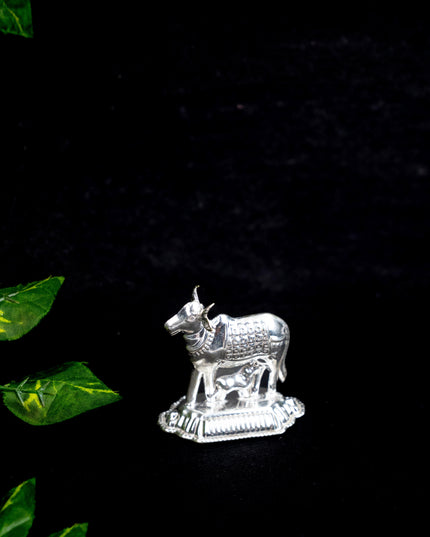 German Silver Cow & Calf - 2 inch - WBG1867