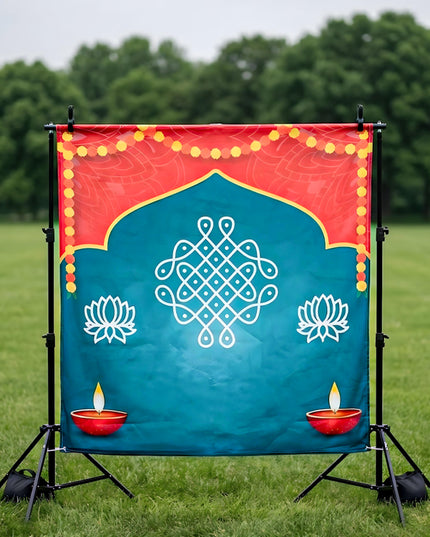 Back Drop Design - Kolam Prints - WBG1871