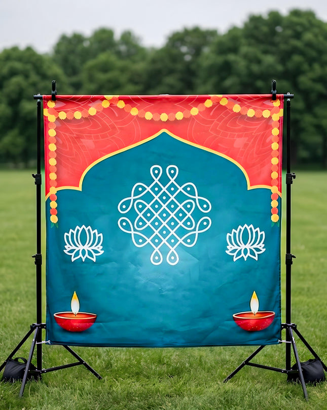 Back Drop Design - Kolam Prints - WBG1871