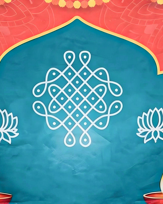 Back Drop Design - Kolam Prints - WBG1871