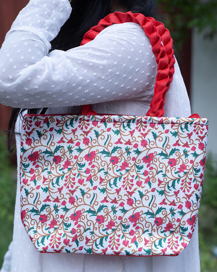 Printed Floral Handbag - 14 inch - WBG1881