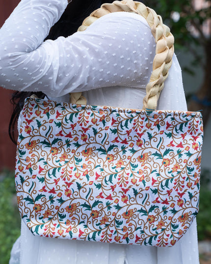 Printed Floral Handbag - 14 inch - WBG1881