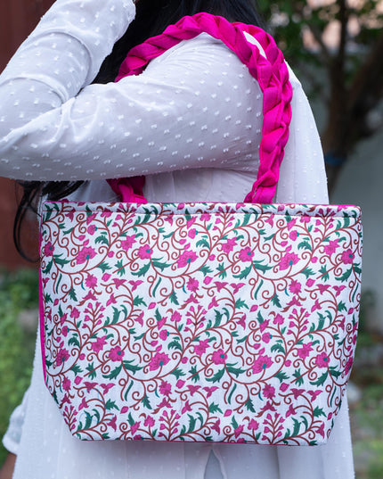 Printed Floral Handbag - 14 inch - WBG1881