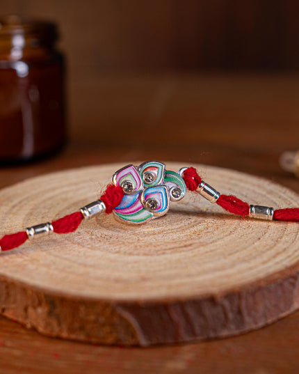 Designer Rakhi - Rope - Flower - WBG1887-8