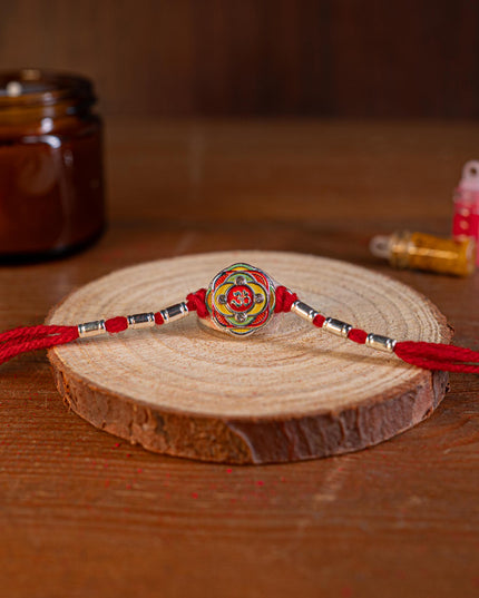 Designer Rakhi - Rope - OM Swastik - WBG1887-7