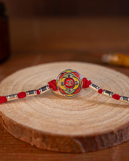 Designer Rakhi - Rope - OM Swastik - WBG1887-7