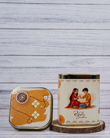 Printed Tin box - Raksha Bandhan Design - WBG1890
