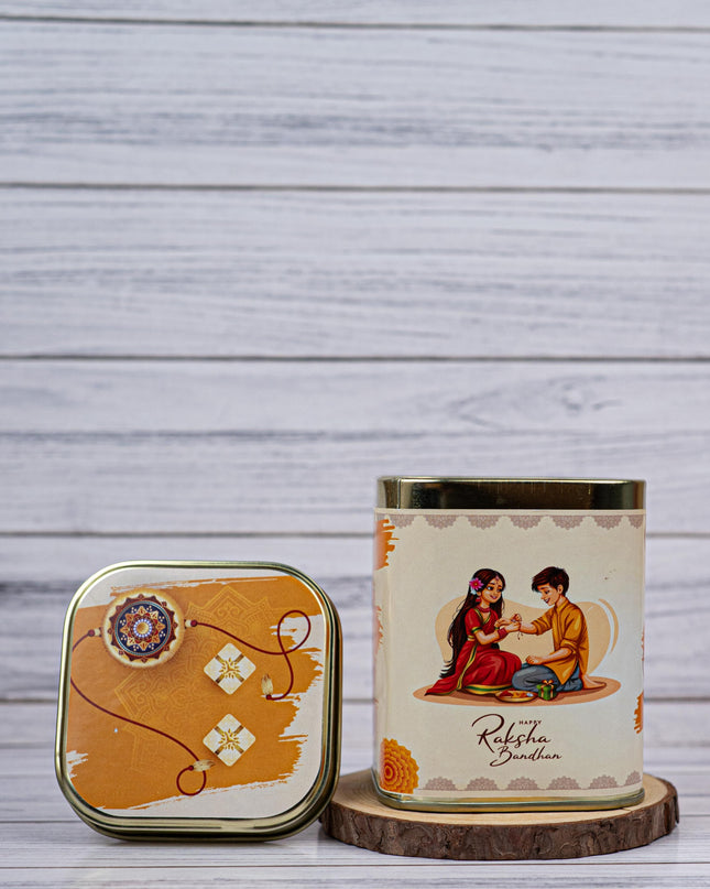 Printed Tin box - Raksha Bandhan Design - WBG1890