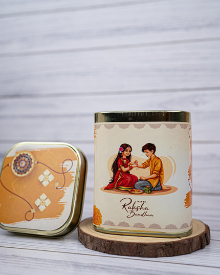 Printed Tin box - Raksha Bandhan Design - WBG1890