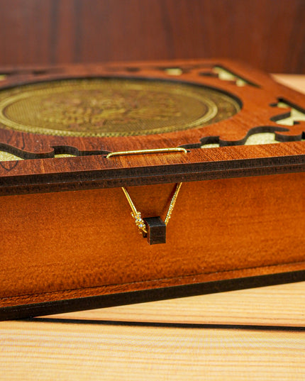 Wooden Dry Fruit Box - Annapakshi Design - 8x8 inch - WBG1892-1