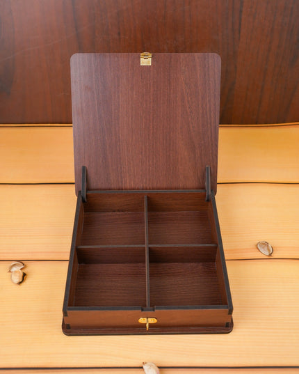Brown Dry Fruit Box - Annapakshi Design - 8x8 inch - WBG1892-2