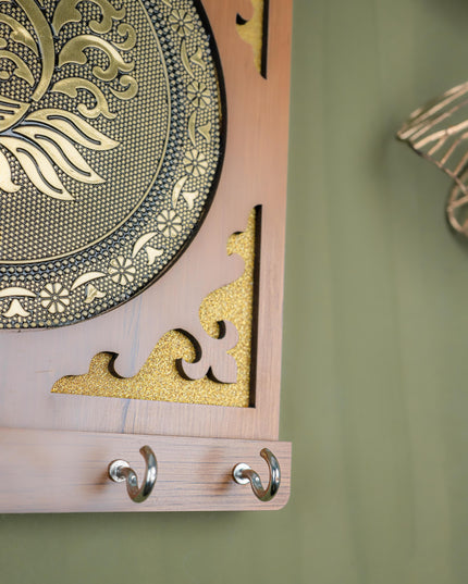 Wooden Annapakshi Key Hanger - 8x7 inch - WBG1893-1