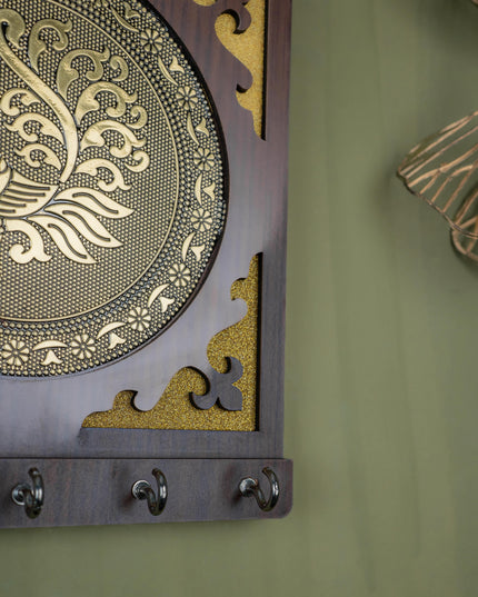 Brown Annapakshi Key Hanger - 8x7 inch - WBG1893-2