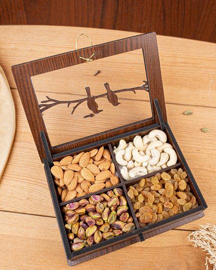 Brown Sparrow Dry Fruit Box - 7x5 inch - WBG1896-2