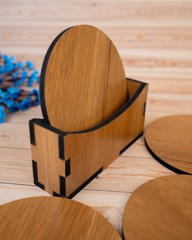 Wooden Coaster Set - Set of 4 - WBG1897-1