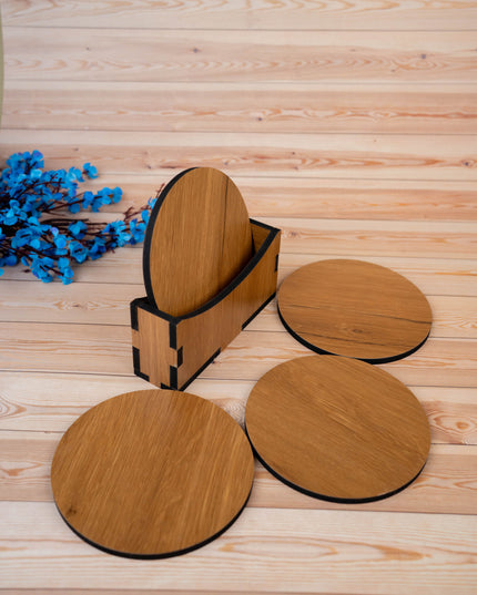 Wooden Coaster Set - Set of 4 - WBG1897-1
