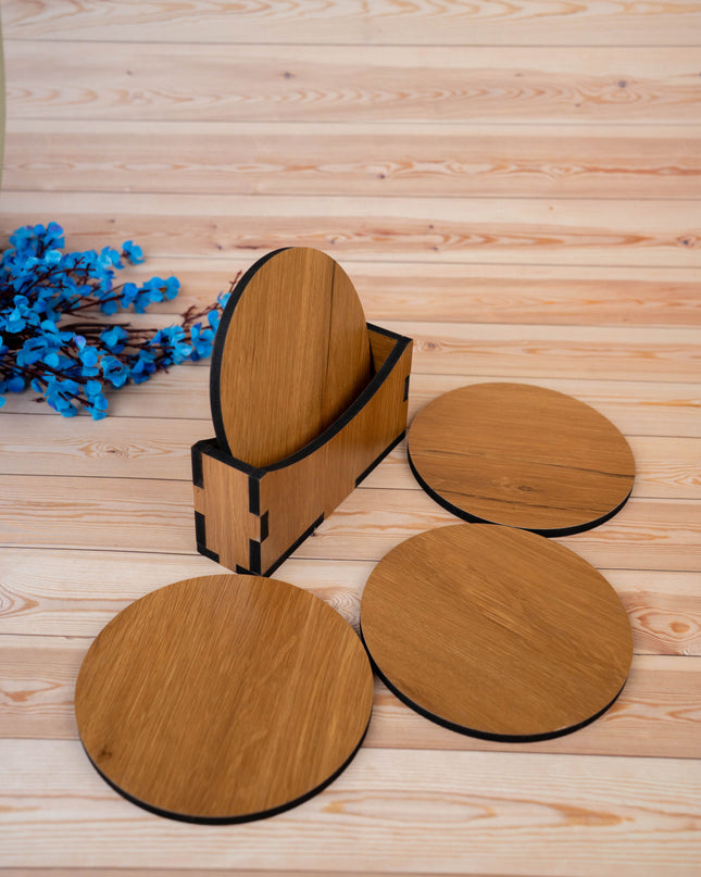 Wooden Coaster Set - Set of 4 - WBG1897-1