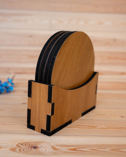 Wooden Coaster Set - Set of 4 - WBG1897-1