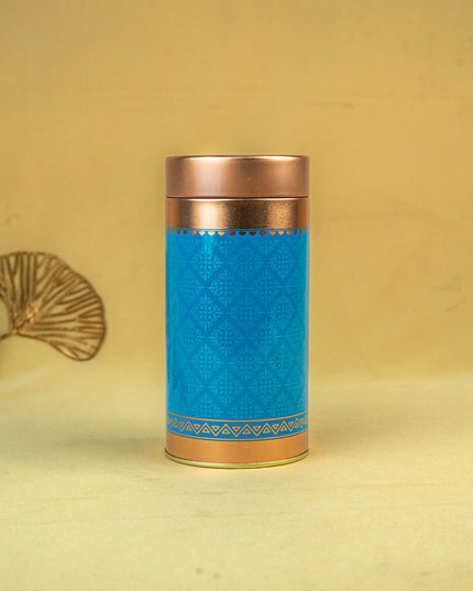 Floral Printed Tin Jar - WBG1901