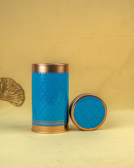 Floral Printed Tin Jar - WBG1901