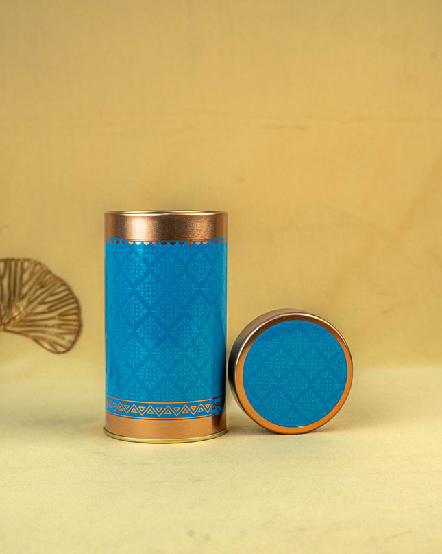 Floral Printed Tin Jar - WBG1901