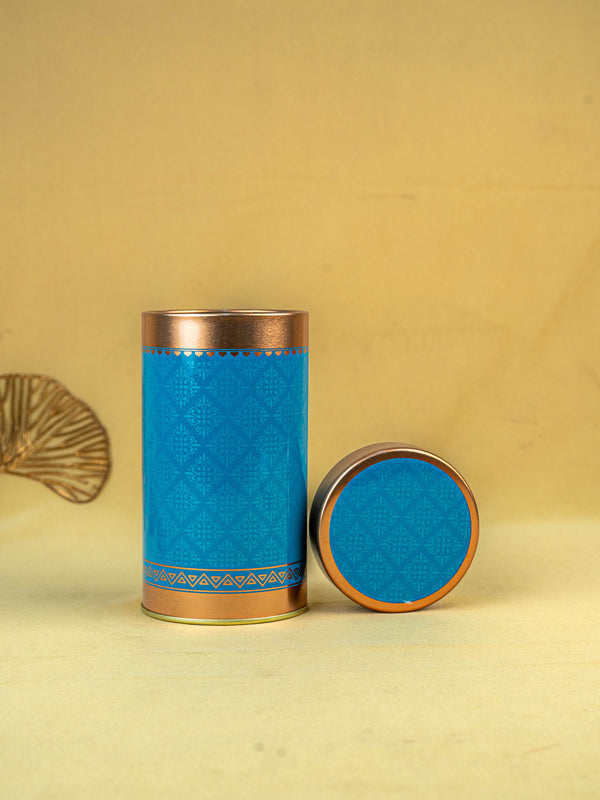 Floral Printed Tin Jar - WBG1901
