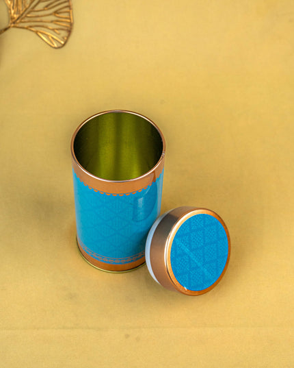 Floral Printed Tin Jar - WBG1901