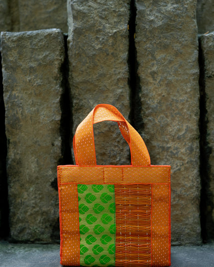 Half and Half Korai Handbag - 6X6 inch - WBG1902