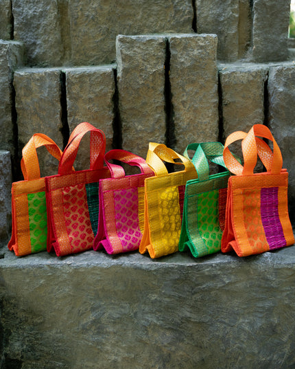 Half and Half Korai Handbag - 6X6 inch - WBG1902