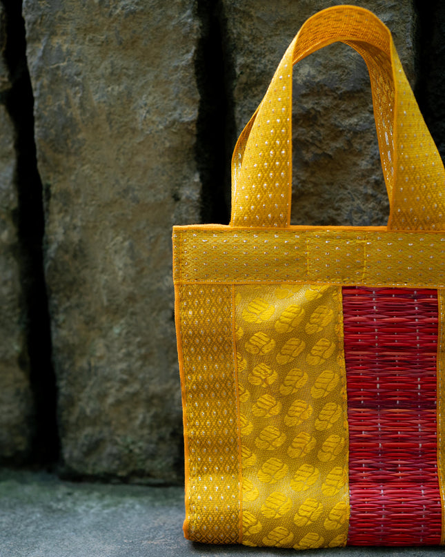 Half and Half Korai Handbag - 6X6 inch - WBG1902